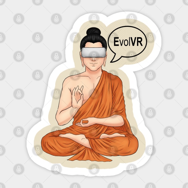 EvolVR: Buddha Sticker by EvolVR